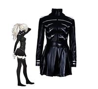 Jilijia Japanese Anime Tokyo Ghoul Touka Kirishima Ensemble complet de costume d'école, costume de combat pour Halloween, Noël, cosplay, uniforme quotidien