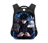 Jilijia JJK Sac à dos Fushigura Megumi Okkotsu Yuta Sac d'école Anime Cartoon Sac Sukuna Gojo Satoru Bookbag Sac de voyage Sac de voyage Sacs tendance Cadeaux pour étudiants, Fushigura.megumi,