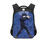 Jilijia JJK Sac à dos Sac à dos Sac d'école Anime Geto Suguru Gojo Satoru Sac de rangement Sac de voyage Sacs tendance, Fushigura.megumi, 44x30.5x16cm