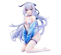 Jilijia Konosuba God's Blessing on This Wonderful World! Figurine d'anime 15 cm Aqua Figurine d'action en PVC amovible Vêtements assis Position assise Modèle Collection Cadeaux