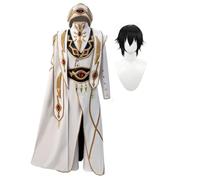 Jilijia Lelouch Lamperouge CC Costume de personnage de l'anime Ensemble complet Costume de jeu de rôle Halloween Carnaval Tenue pour homme et femme