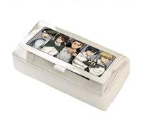 Jilijia Levi Eren Jaeger Trousse à crayons Velcro Anime Grande pochette à stylos Erwin Smith Cartoon Prints Papeterie Sac pour étudiants Fournitures scolaires, Type 20., 22*10*11cm, Trousses à crayons