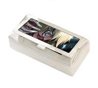 Jilijia Levi Eren Jaeger Trousse à crayons Velcro Anime Grande pochette à stylos Erwin Smith Cartoon Prints Papeterie Sac pour étudiants Fournitures scolaires, Type 16, 22*10*11cm, Trousses à crayons