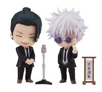 Jilijia Lot de 2 figurines d'anime JJK Gojo Satoru et Geto Suguru - 10 cm - Figurine de dessin animé mignonne - Objets de collection - Décoration de bureau - Cadeaux