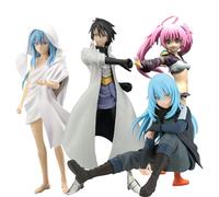 Jilijia Lot de 4 figurines de tempête Rimuru « That Time I Got Reincarnated As A Slime » en PVC - Fait à la main - Décoration de bureau