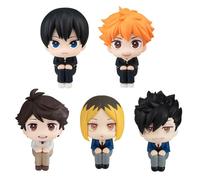 Jilijia Lot de 5 figurines Haikyuu!!! Hinata Shoyo Tobio Kageyama position assise 10,5 cm Décoration de gâteau Cadeaux pour les fans