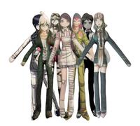Jilijia Lot de 7 figurines en peluche Nagito Komaeda de l'anime Nanami Chiaki Hinata Hajime - Coussin doux et amusant - Décoration de canapé - 28 cm