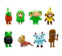 Jilijia Lot de 8 figurines de Tung Tung Sahur - Figurines mignonnes - Animaux de cerveau, Trippi Troppi/Chimpanzini Bananini - Décoration de bureau