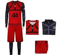 Jilijia Maillot de football Anime Blue Lock - Costume de cosplay Isagi Yoichi Chigiri Hyoma - Ensemble complet de vêtements de sport n°1 N°10 NO.15