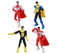Jilijia Mark Grayson Lot de 4 figurines d'action Anime Impression 3D entièrement articulée Modèle à collectionner Affichage de bureau Ornement Cadeau pour les fans d'anime 13,5 cm