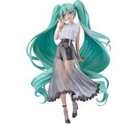 Jilijia Miku Figur de fille anime Fée des herbes Figurines assises Modèle PVC Pièce de collection Décoration de table Cadeau d'anniversaire pour les fans d'anime 27 cm