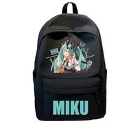 Jilijia Miku Sac à dos Anime japonais Impression 3D Sac pour ordinateur portable Sac d'école Sac de voyage Sac à dos pour adolescents hommes femmes, type 7, 30*14*43cm