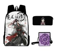 Jilijia Mo Dao Zu Shi Sac à dos Animal Wei Wu Xian Sac à dos Anime Game Lan Wang JI Dessin animé 3D Cartable Sac à déjeuner Sac à dos Penbag Lot de 3, Mdzs Type 4, 40x30x13cm