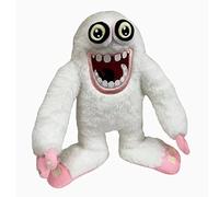 Jilijia My Singing Monsters Poupée en peluche Anime Merch Green Bean Sprout Monster Peluche Monstre Blanc Neige Monstre Mignon Doux Coussin Décoration de la Maison