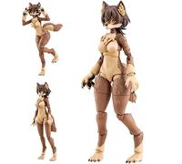 Jilijia No.KP-02R - Ookami-chan Figurine Anime Illustrations Modèle Statue 15 cm/18 cm Pièces interchangeables Figurine Décoration de bureau Cadeau