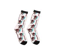 Jilijia Okarun Chaussettes mi-mollet avec impression 3D Motif dessin animé Ayase Momo/Turbo Granny Cosplay Chaussettes amusantes pour homme femme adulte