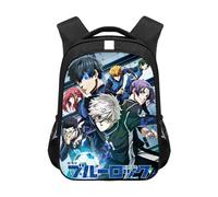 Jilijia Sac à dos bleu Lock Sac à dos Anime Isagi Yoichi Sac à dos Chigiri Hyoma Cartable Cartographie Seishiro Nagi Sac à dos de voyage, Type 8., 44x30.5x16cm