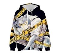 Jilijia Sweat à capuche Beastars Anime 3D imprimé dessin animé pour adultes et enfants Haru/Legoshi Cosplay Sweat-shirt à manches longues unisexe haut de sport
