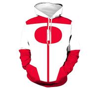 Jilijia Sweat-shirt à capuche invincible Mark Grayson Costume cosplay Atom Eve Halloween Carnaval Impression 3D Super-héros Anime Pullover, XL