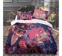 Jilijia Toilet-Bound Hanako-kun Parure de lit 3 pièces avec housse de couette et 2 taies d'oreiller Motif animé Super doux et léger