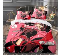 Jilijia Toilet-Bound Hanako-kun Parure de lit 3 pièces avec housse de couette et 2 taies d'oreiller Motif animé Super doux et léger