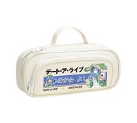 Jilijia Tokisaki Kurumi Trousse à crayons pour garçons et filles, Yatogami Tohka Himekawa Yoshino, grande capacité, trousse à crayons zippée de dessin animé, cadeau de saison scolaire pour étudiants