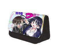 Jilijia Trousse à crayons The Dangers in My Heart - Trousse à crayons - Sac à crayons - Sac Kyotaro Ichikawa - Sac de rangement pour figurines d'anime, Type 16, 22x13x7.8cm