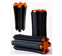 JILILAL 3PCS Golf Club Carrier, Holds up to 6 Golf Clubs, Keeps Your Clubs Visible, Clean and Dry, Quality Golf Club Holder(Black Orange)