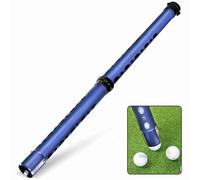 JILILAL Golf Ball Picker, Aluminium Alloy Golf Ball Retriever Tube, Holds 20 Golf Balls Collector, Easy to Dismantle Upper and Lower Sections(Blue)