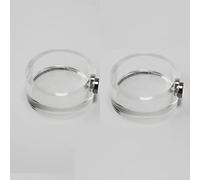 JILINWEI Lot de 2 mangeoires magnétiques en forme d'araignée sautante - Pour araignée sautante, tarantule et autres petits animaux de compagnie - Transparent