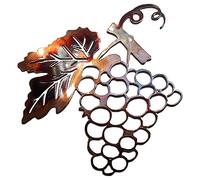 JILIP Décoration Murale en Métal 3D Grape Bushel Silhouette, Tenture Murale Silhouette de Raisin, Sculptures Murales Vintage, pour la Décoration du Salon du Café Et de la Maison (Size : 11.8IN/30cm)