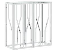 JILL'S - Console Meuble - charge 20 kg - Table console - VIDAXL - 70x30x70cm acier inoxydable et verre OCT14725436