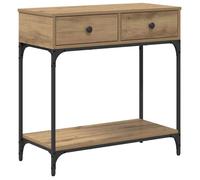 JILL'S - Console Meuble - charge 20 kg - Table console - VIDAXL - avec tiroir chêne artisanal 75x34,5x75cm OCT99843038