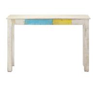 JILL'S - Console Meuble - charge 20 kg - Table console - VIDAXL - Blanc 115x35x77cm - Bois de manguier brut OCT58957753