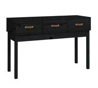 JILL'S - Console Meuble - charge 20 kg - Table console - VIDAXL - Noir 114x40x75cm - Bois massif de pin OCT85172529