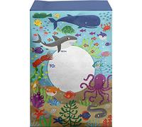 Jillson & Roberts Lot de 6 enveloppes postales rembourrées en mousse Tyvek coloré pour cadeaux, sous la mer, taille S