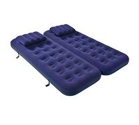 Jilong Matelas gonflable 3 en 1 | Matelas de camping gonflable | Matelas gonflable floqué simple ou double | Tapis de camping de luxe pour enfants et adultes