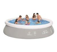 Jilong Piscine Autoportante Ronde Hors Sol Gonflable Jardin Cour Extérieur Gris G