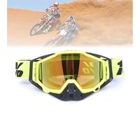 Jilskl Lunettes de Moto Sécurité, Lunettes Moto Tout Terrain, Jaune