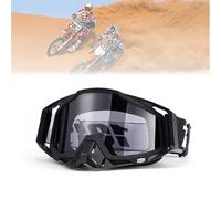 Jilskl Lunettes de Moto Sécurité, Lunettes Moto Tout Terrain, Noir