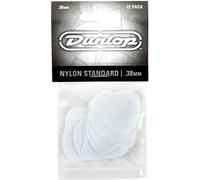 Jim Dunlop Médiators 44P38 Nylon Standard 0,38 mm blanc Pack de 12