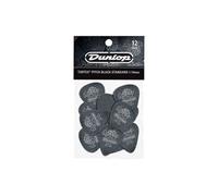 Jim Dunlop Médiators Pitch Black Standard Tortex 050 – 12 pièces
