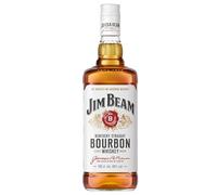 Jim Beam White Label Kentucky Straight Bourbon Whiskey, Whisky Américain 40% - 1L