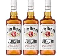 Jim Beam White Label Kentucky Straight Bourbon Whiskey, Whisky Américain 40% - 1L