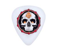 Jim Dunlop Blackline II Alan Forbes, 36 Pack, Flame Skull, White 0.60 Mm Médiators
