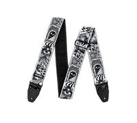 Jim Dunlop Courroie I Love Dust Skulls Noir/Blanc