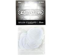 Jim Dunlop Médiators 44P38 Nylon Standard 0,38 mm blanc Pack de 12