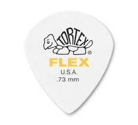 Jim Dunlop 468r.73 Tortex Flex Jazz III médiator de guitare, .73 mm, blanc - lot de 72