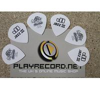 Jim Dunlop 478 Lot de 6 médiators de jazz III, blanc 1.00mm