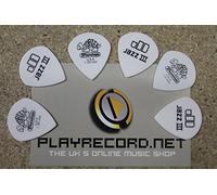 Jim Dunlop 478 Lot de 6 médiators de jazz III, blanc 1.35mm